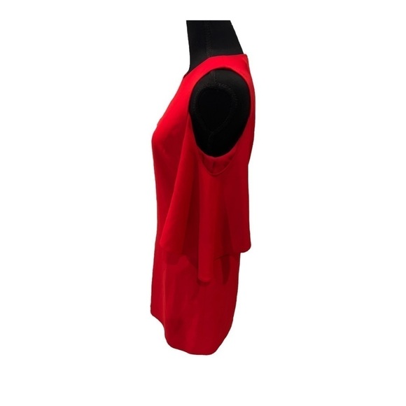 Alice and Olivia Red Mini Dress Cold Shoulder XS - Picture 2 of 9
